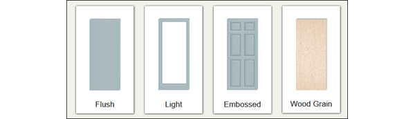 image of four doors indicating the door selector tool