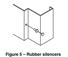 diagram of installation of rubber silencers