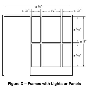 diagram of frames with lights or panels